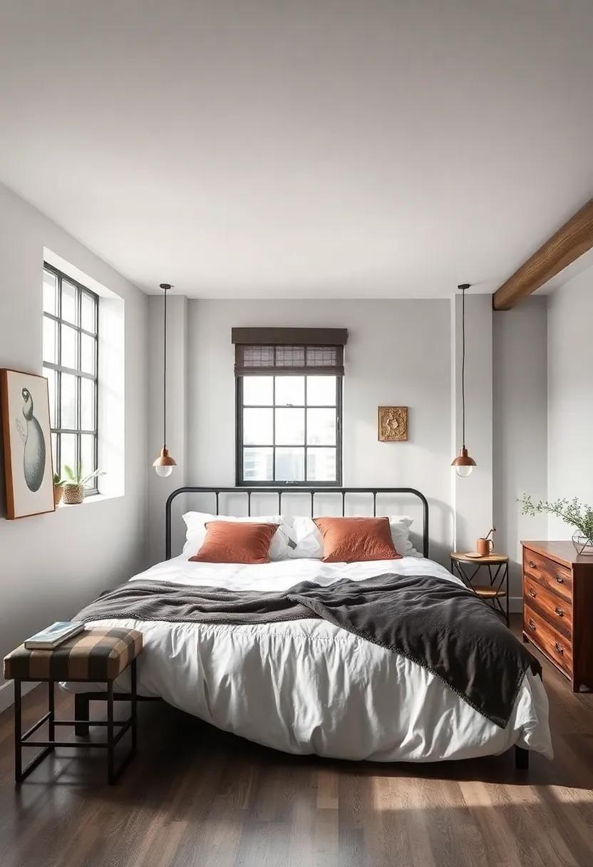 Embracing the Industrial Bedroom Aesthetic: A Harmonious Blend of Modern and Vintage