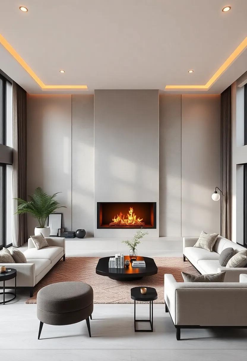 Embracing Elegance: The Allure of a Luxury Living Room with a Grand Fireplace