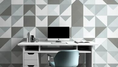 Transform Your Workspace: Embracing Geometric Patterns in Home Office Design