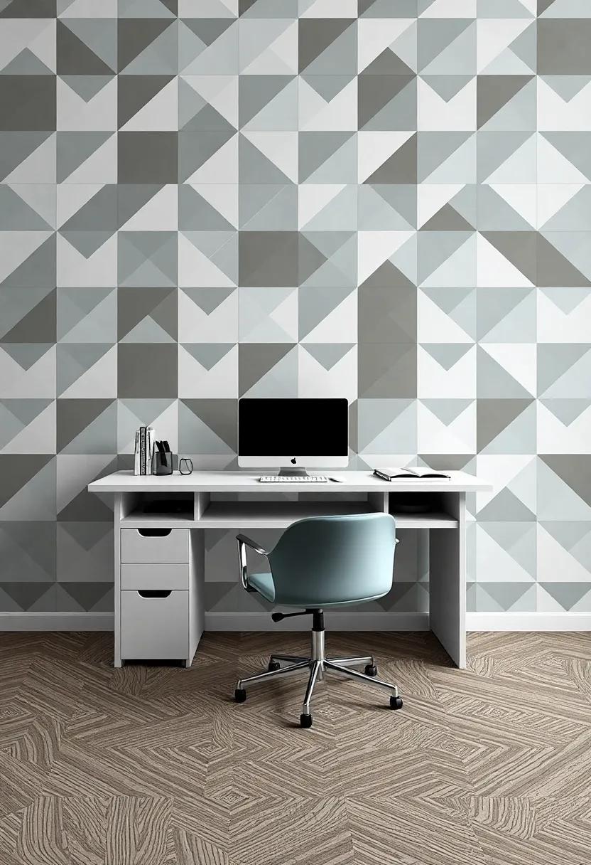 Transform Your Workspace: Embracing Geometric Patterns in Home Office Design