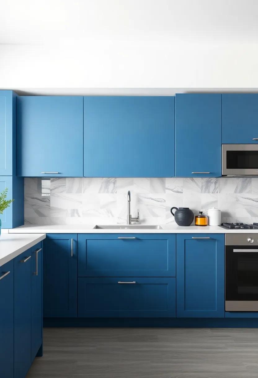 Transform Your Space: The Allure of Modern Blue Kitchen Cabinets