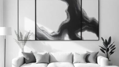 Elevate Your Space: The Art of Monochrome Living Room Wall Decor