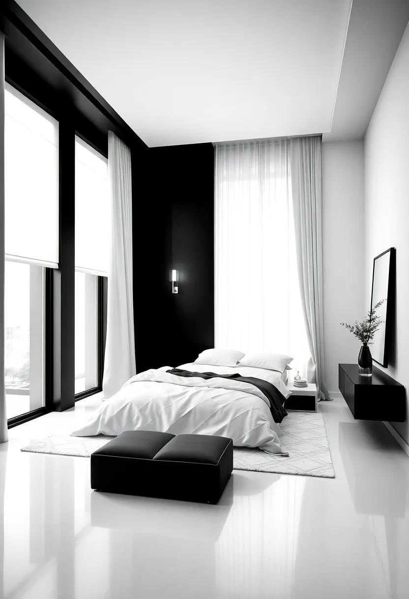 Embracing Serenity: The Allure of Black and White Minimalist Bedrooms