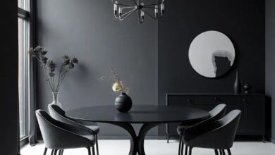 Embracing Elegance: The Allure of Matte Black in Dining Room Design