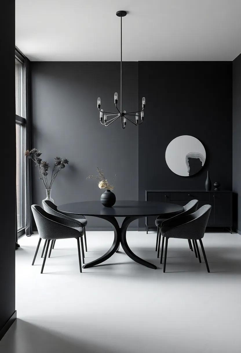 Embracing Elegance: The Allure of Matte Black in Dining Room Design