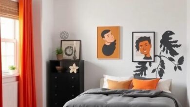 Transforming Spaces: The Vibrant Tangerine and Black Boys’ Teen Room Makeover