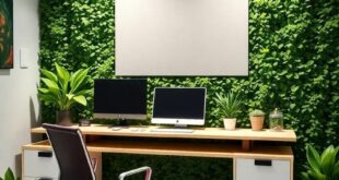 Transform Your Workspace: The Beauty of Green Wall Home Office Design