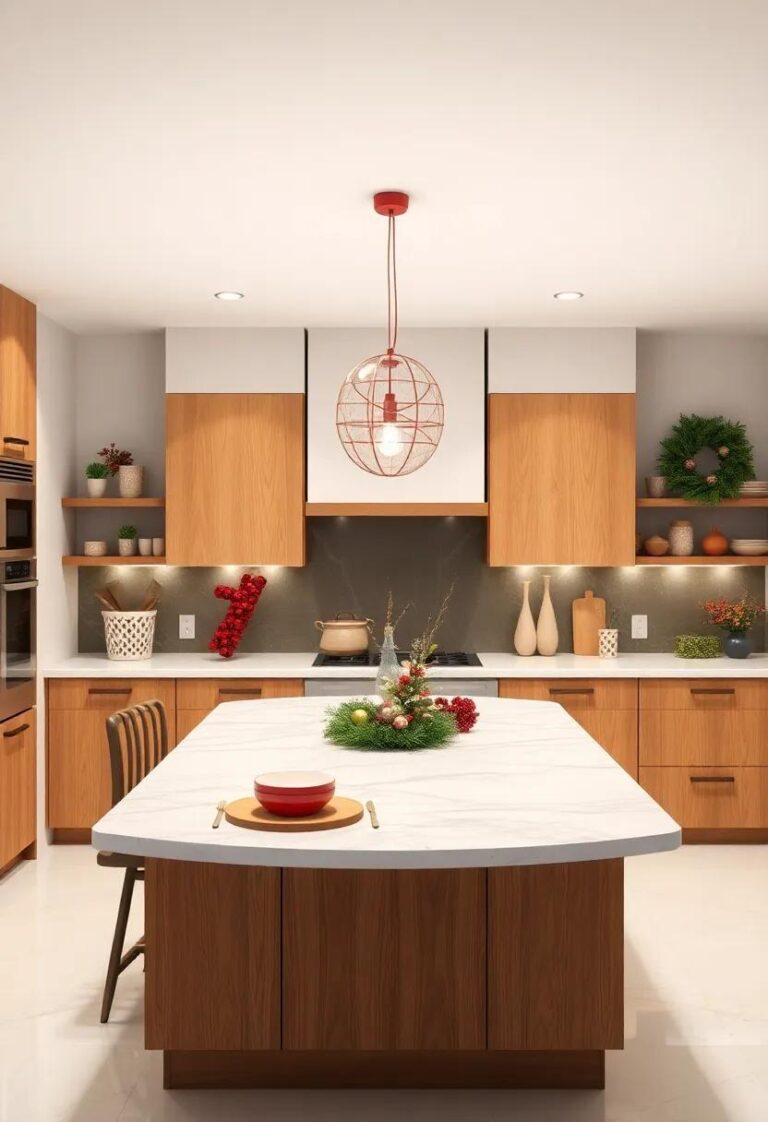 Transform Your Kitchen Island: Festive Christmas Decor Ideas to Delight ...