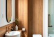 Transform Your Space: Embracing Eclectic Elegance with Warm Wood Finishes in the Bathroom