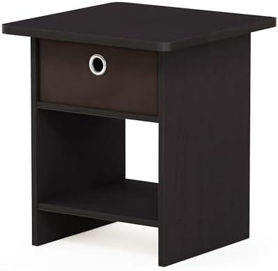 Compact and Stylish Bedside Table with Charging Options