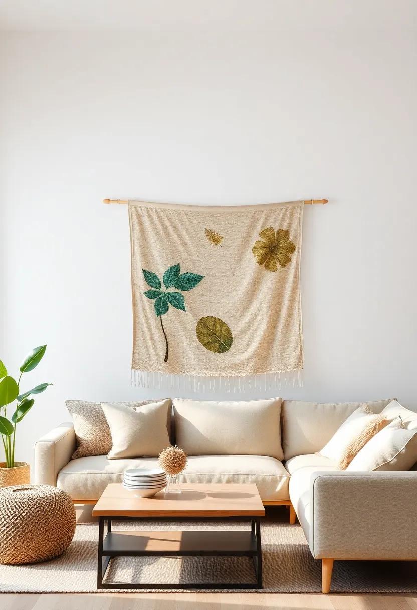 Incorporating Nature: Using Textiles with Natural Themes in Living Room‍ decor