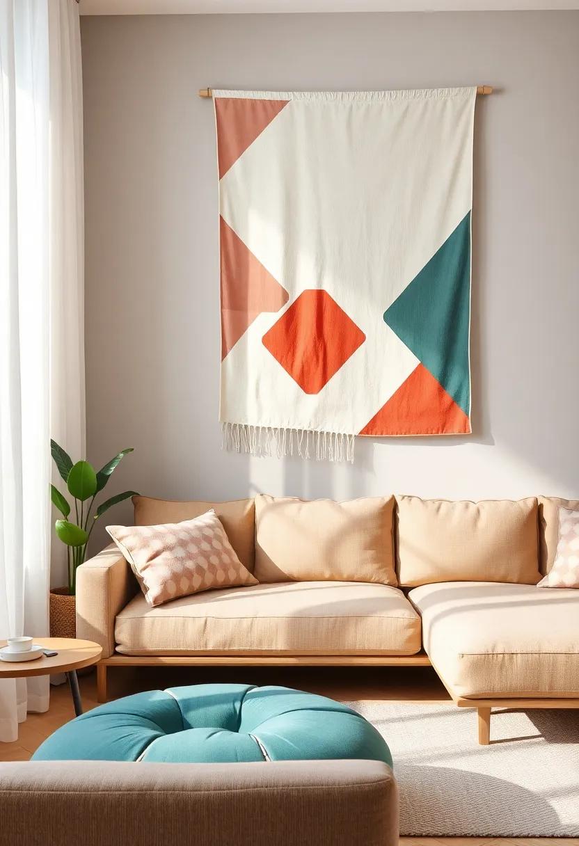 Geometric Designs: ⁢Adding a⁤ modern Edge to Fabric ⁢Wall Hangings