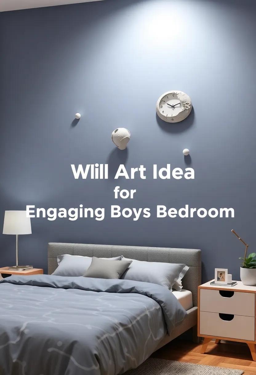 Interactive Wall Art Ideas for an Engaging Boys’ Bedroom