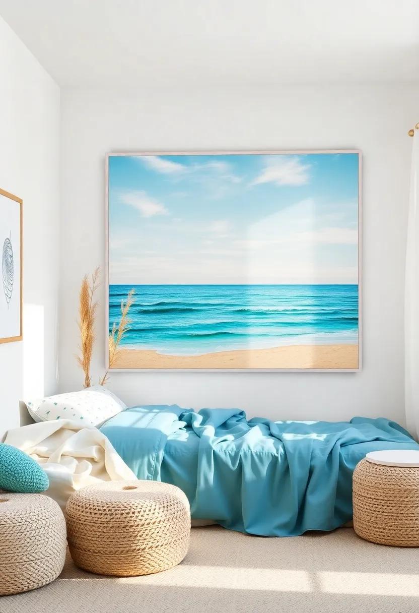 Creating a Dreamy Beachy Vibe with Ocean-Inspired ​Wall Art and Décor