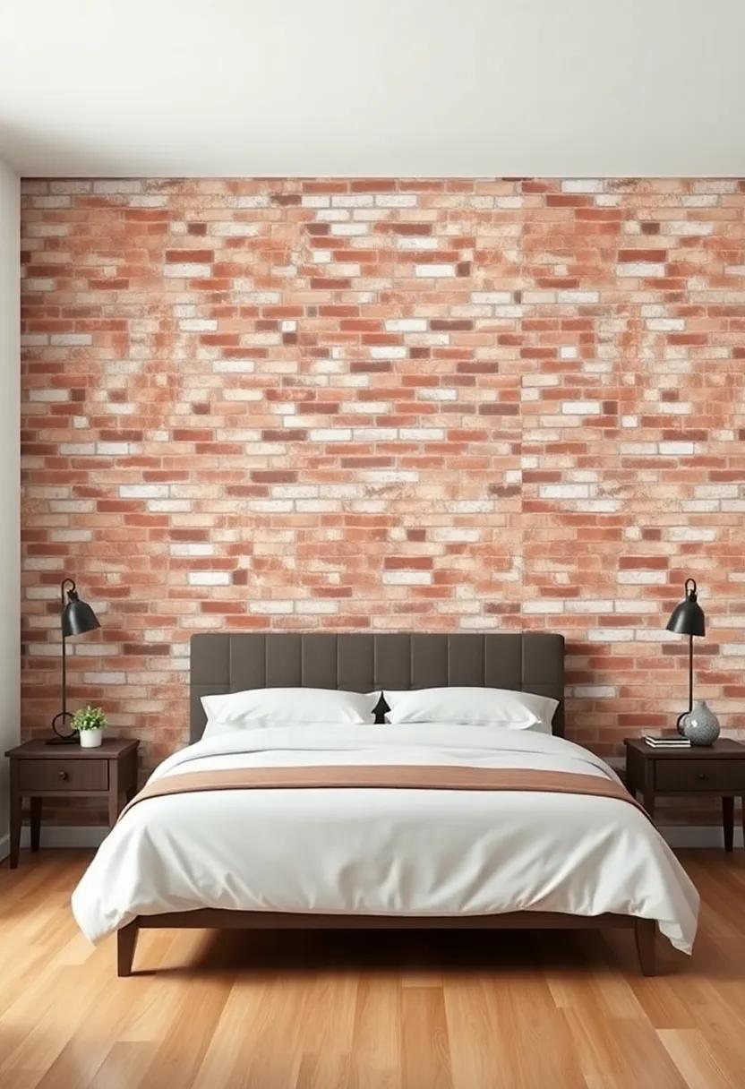 Crafting ⁤a‍ Focal Point with​ a ⁤brick Wall Behind the Bed