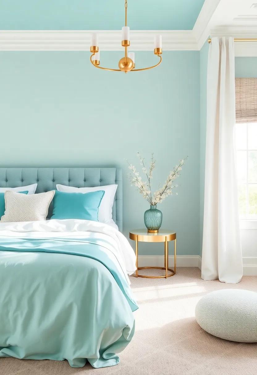 Blissful Blends:⁣ Turquoise Paired with Soft Neutrals For An Elegant Retreat