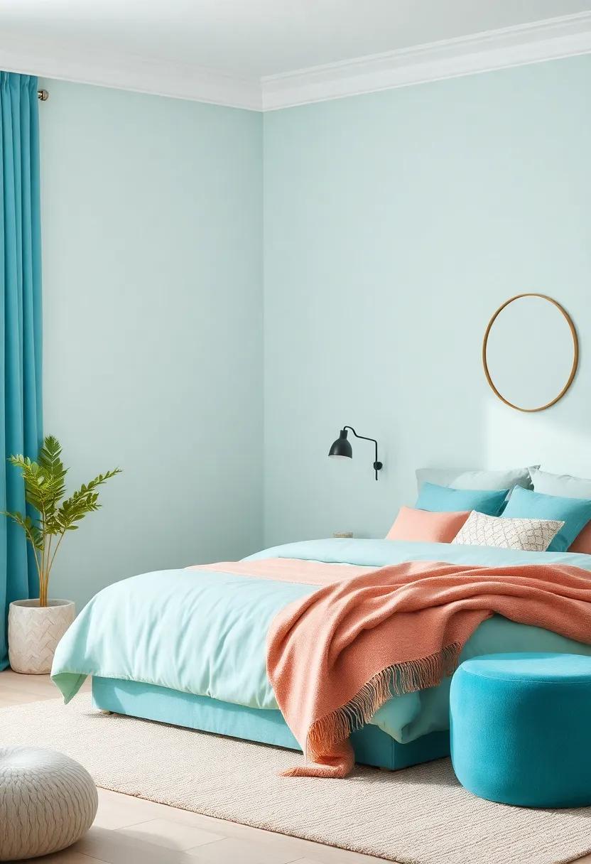 Layers‌ Of Comfort: Mixing Soft Fabrics And Turquoise To‍ Create Warm Spaces