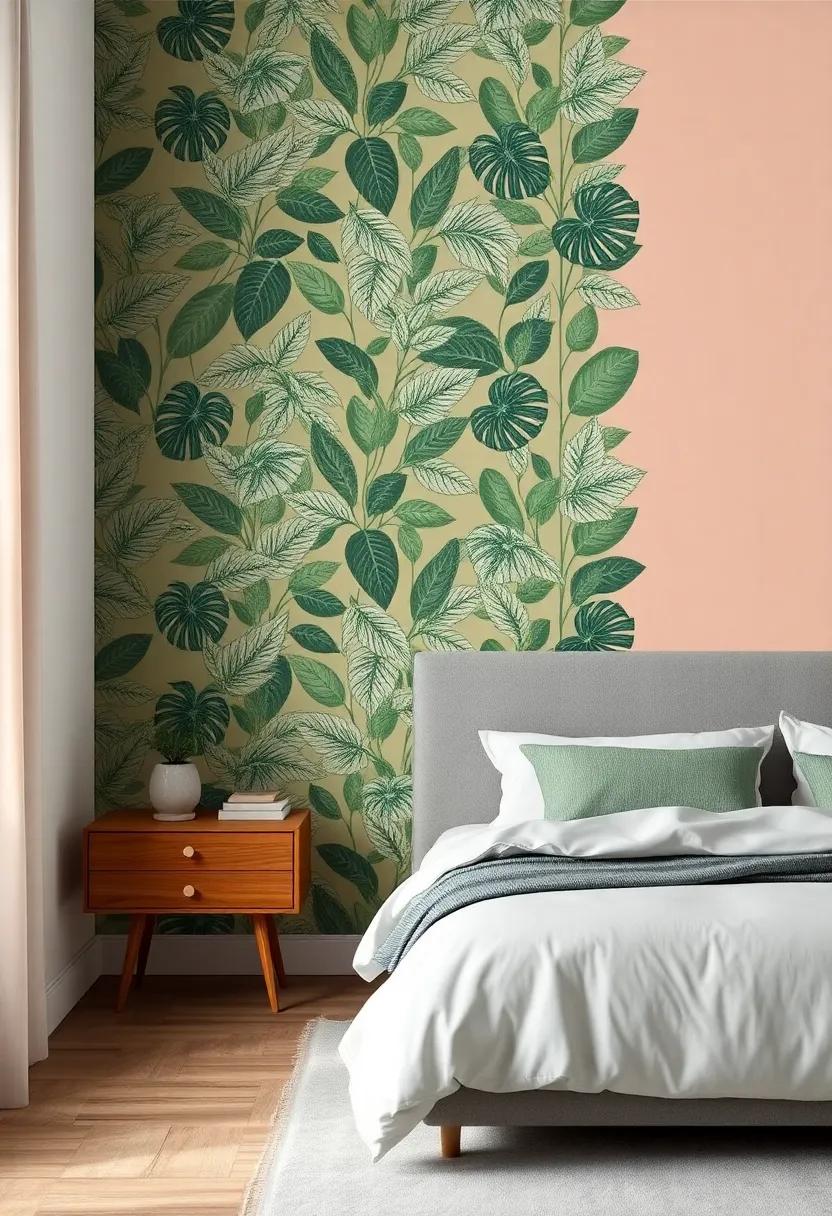 Indulge in Nature’s Palette by​ Integrating Leafy⁢ Patterns That ‌Invigorate Your Bedroom Vibe