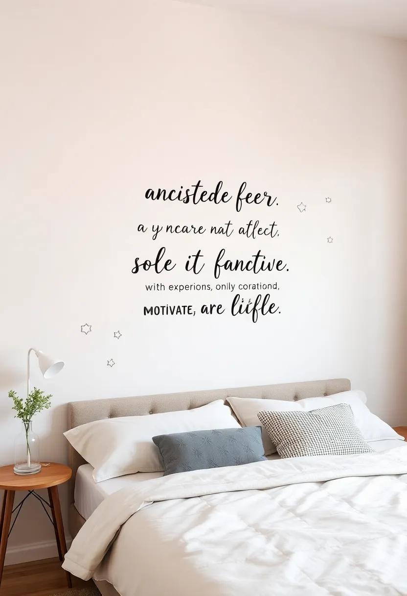 Incorporating Inspirational Quotes As Wall Decals To Motivate And Uplift