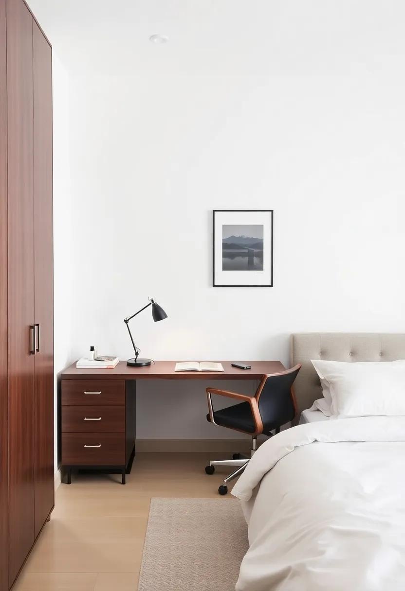 Furniture Selection: Blending ⁢Bedroom Furnishings with ​Your Desk