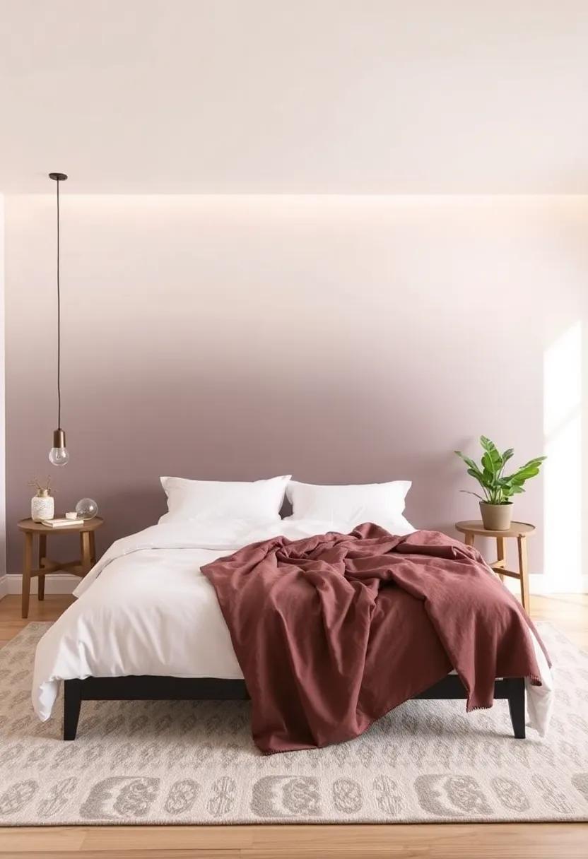 Incorporating Textures to Elevate Your Gradient Bedroom Aesthetic