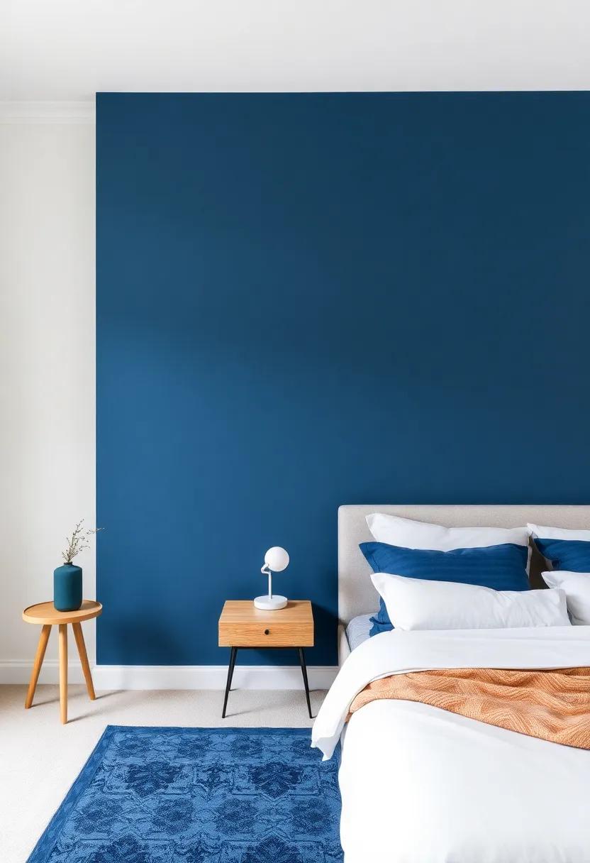 Visual​ Balance: The Role ⁤of ⁣Deep ⁤blue in a Harmonious Bedroom Design