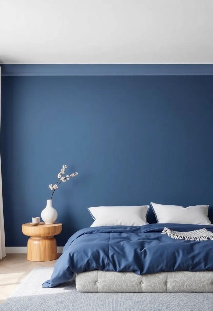 Minimalism Meets ‍Deep ‍Blue:⁣ Achieving a Clean and ‌Cozy Look