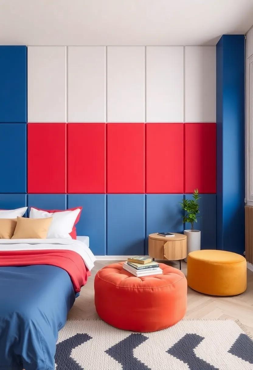 Bold Colors and ⁤Geometric Patterns:‌ Energize Your Bedroom Walls