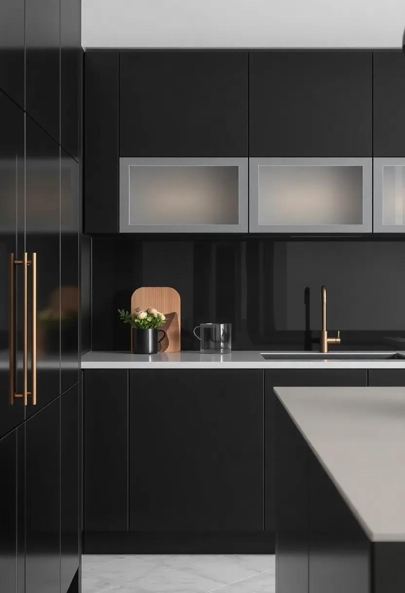 Functional Spaces: Maximizing Storage in Black-Painted Kitchens