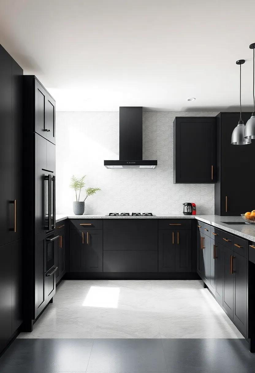 Creating ⁢a​ Focal Point with unique Black Cabinet Designs