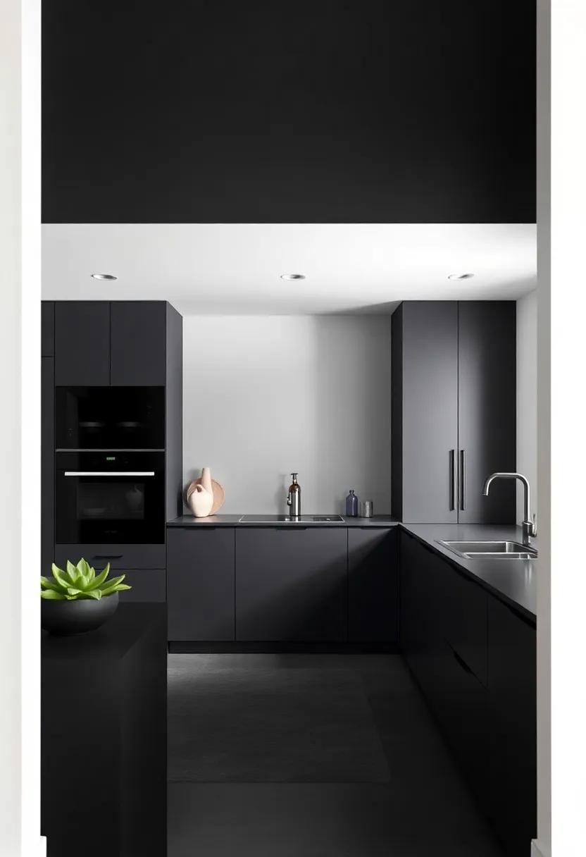 The ⁣Allure of Matte Black‌ Finishes in Modern Kitchens