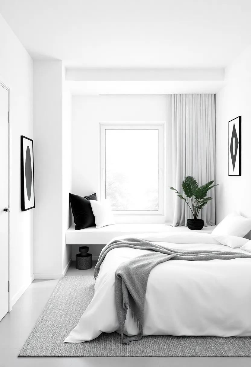 Creating a cozy Nook in ⁢a Minimalist Black and White Room