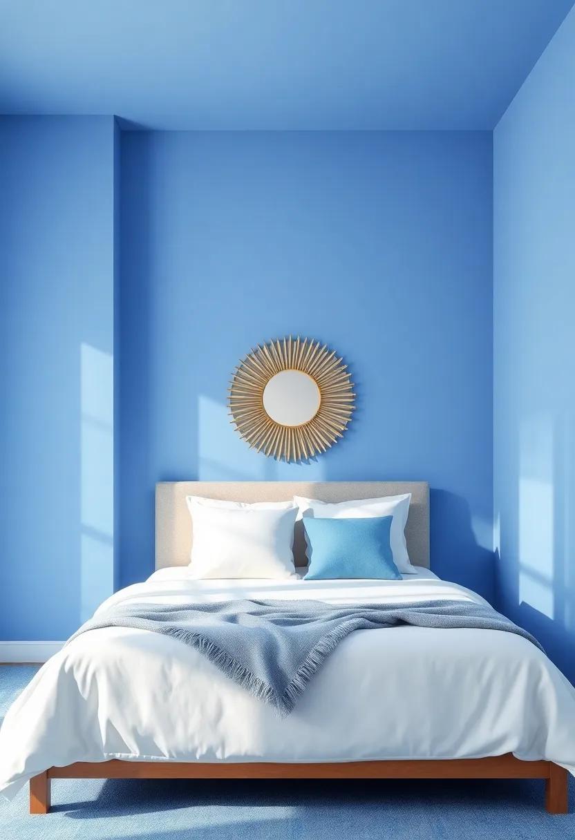 Artistic Whimsy With blue-Themed Wall Murals and Decals