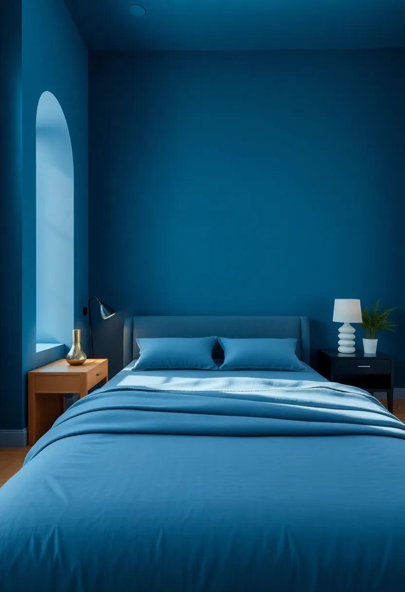 creating Depth⁢ With Rich Navy Accents in​ Bedroom spaces