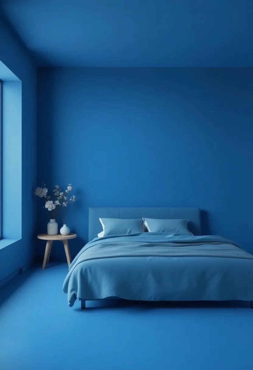 dramatic⁤ Feature Walls: A Bold Statement With Deep Cerulean Paint