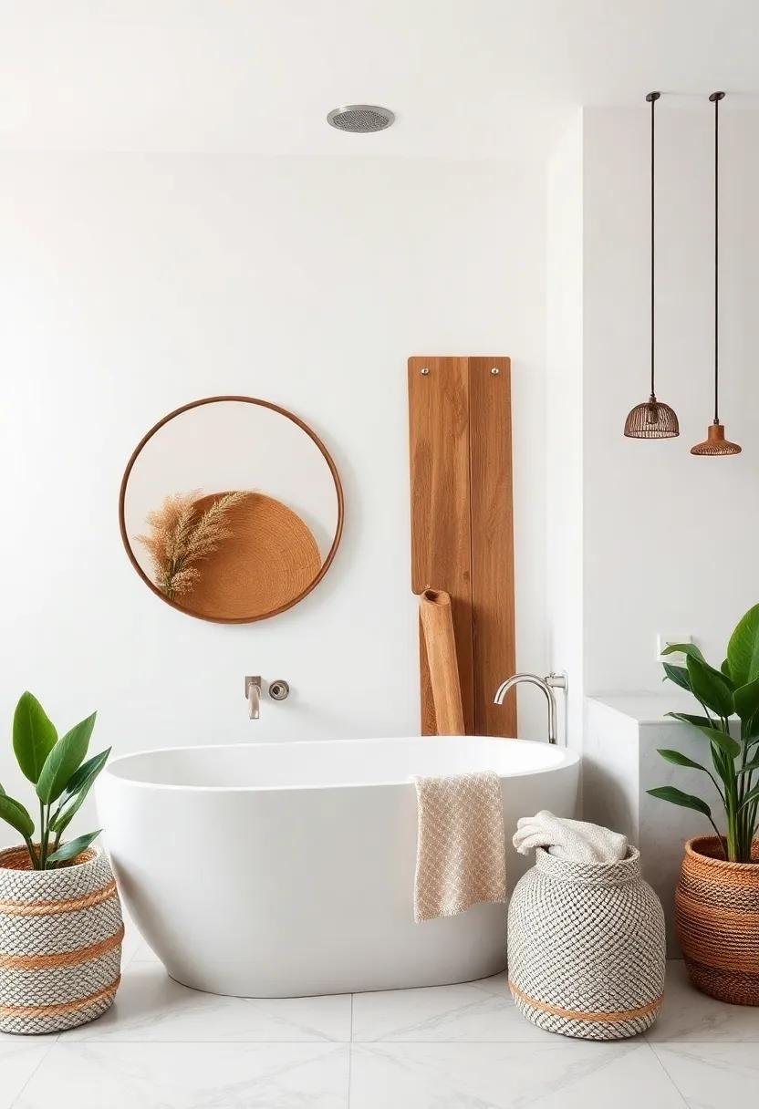 Natural ‌Materials That Elevate Your Bathroom Aesthetic with Bohemian Flair