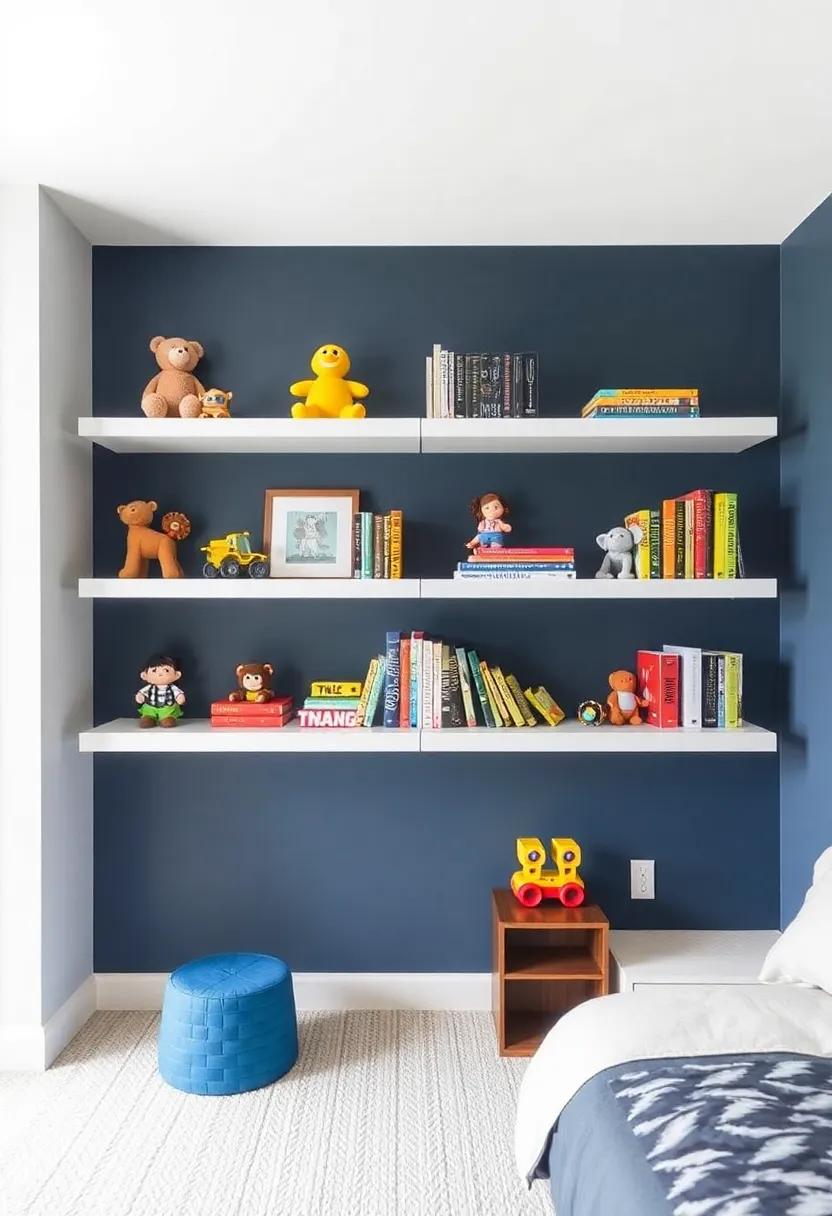 Floating‌ Shelves: A Modern ‌Twist for ⁤Displaying Toys and⁤ Books