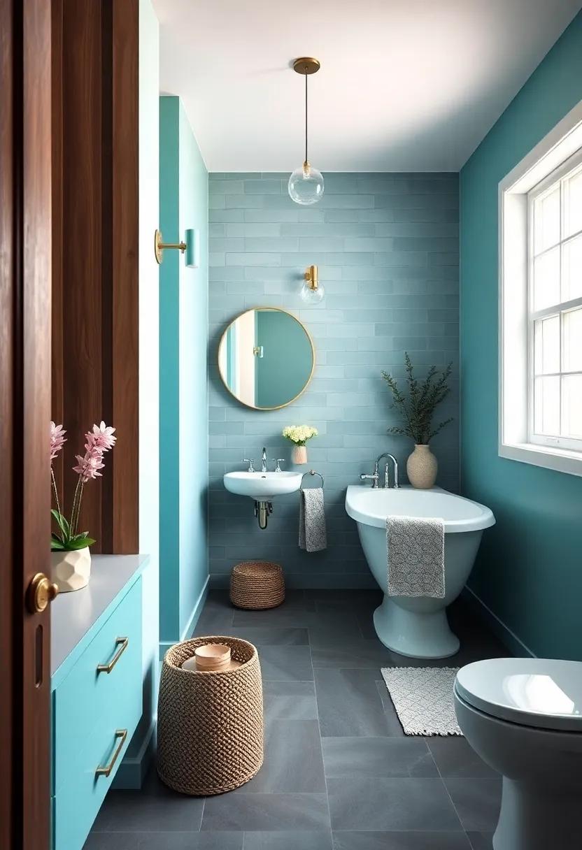 Dramatic Statements: highlighting⁢ a Feature Wall with ⁤turquoise Paint