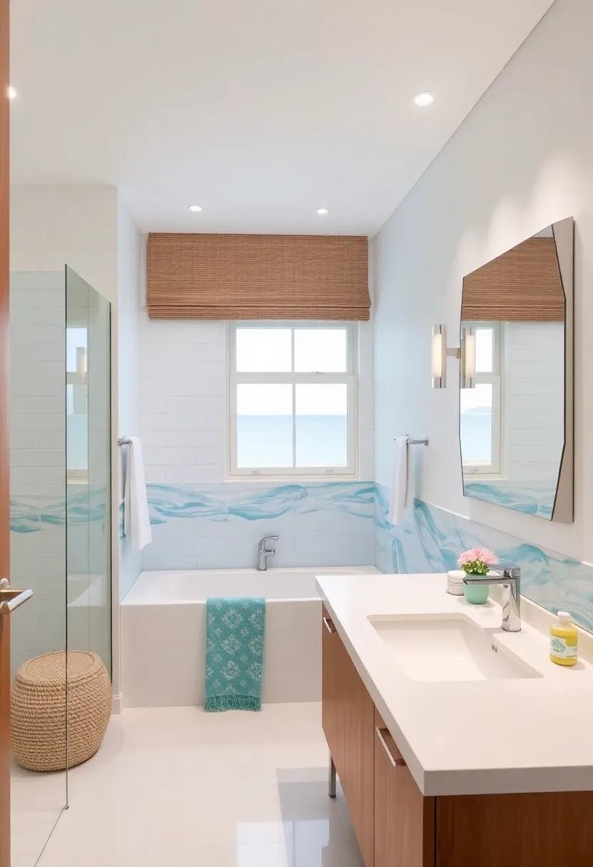 Transforming Your Coastal Bathroom: A Symphony of Turquoise and⁣ White