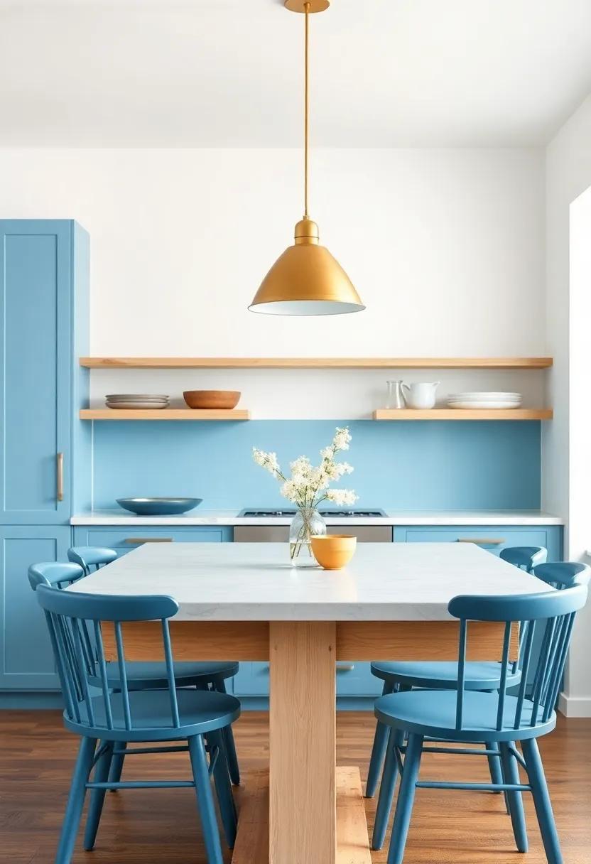 Energizing with Color: How Cool Blue Tones Refresh‍ Your‍ Kitchen Space