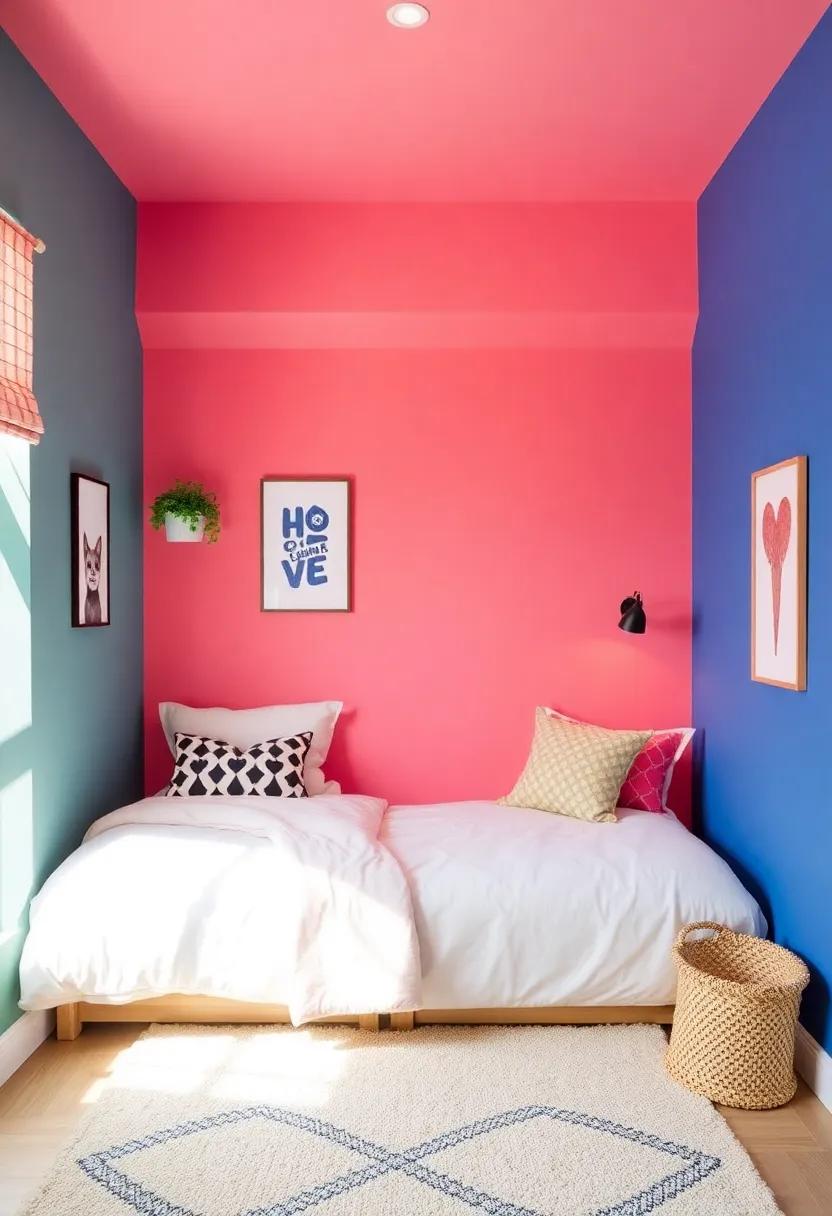 Creating a Cozy Atmosphere with Colorful Accent ‌Walls ⁣for Teen Spaces