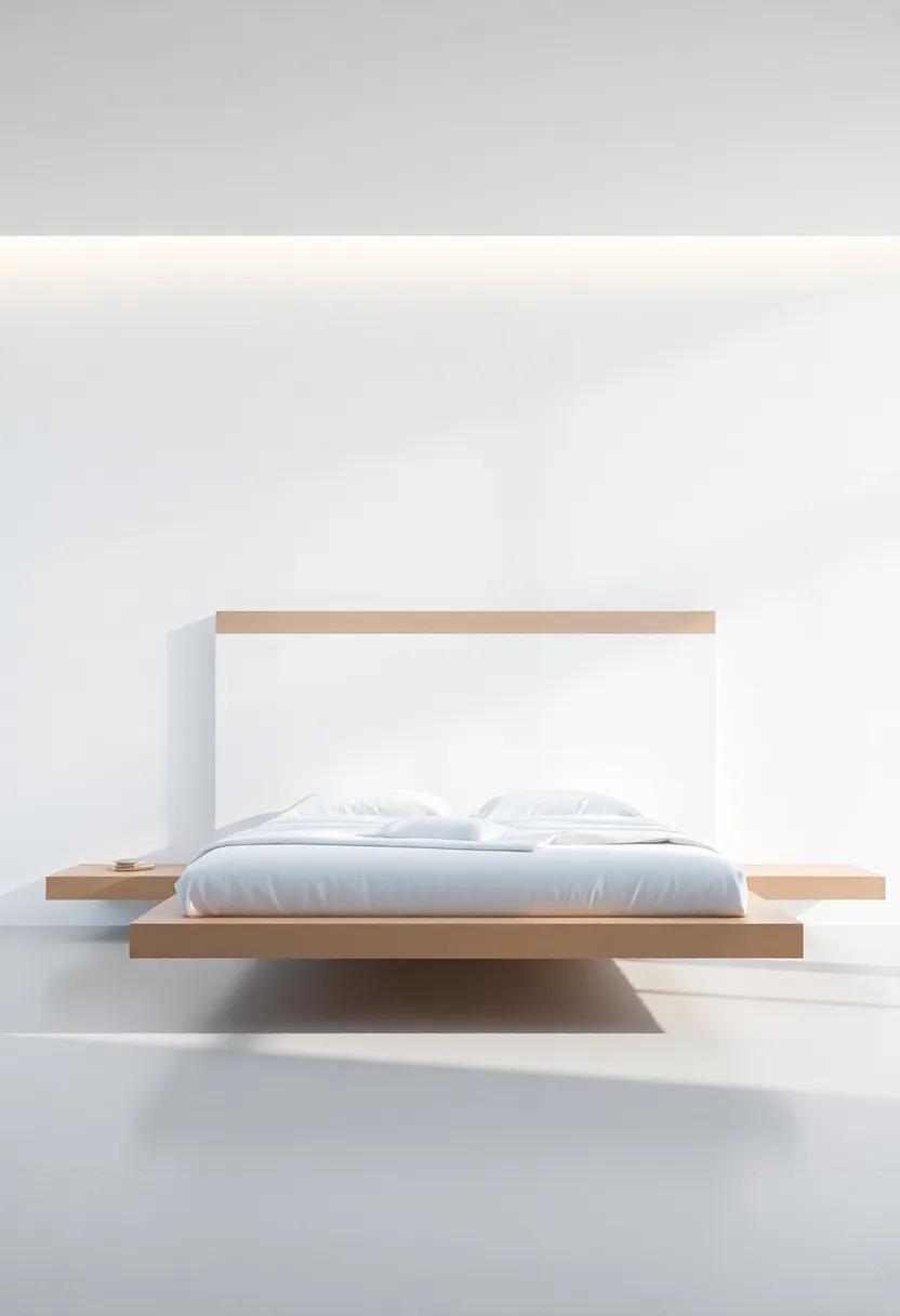 Floating⁣ Bed​ Frames That Create ​An illusion Of Space​ and Light