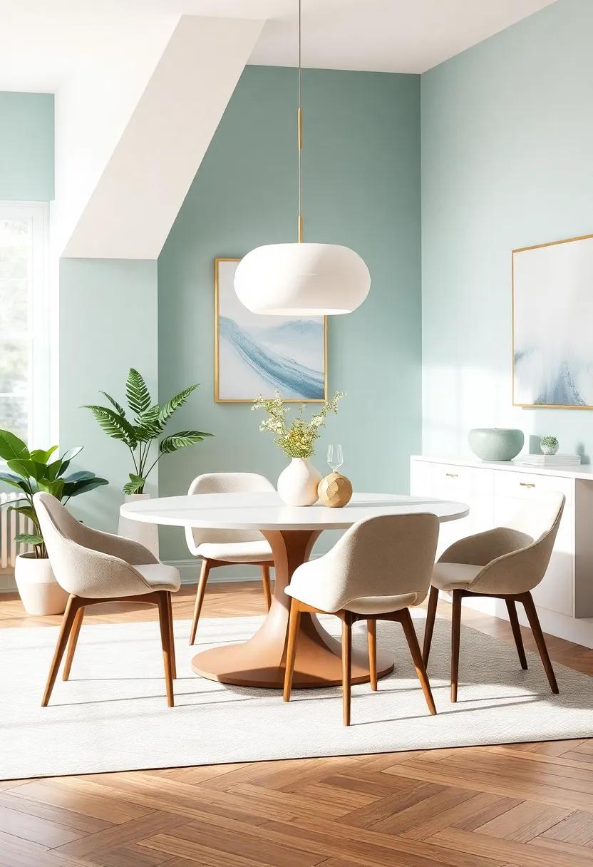 Light and⁢ airy: ⁤Soft ​Pastel Shades to Brighten Up Your Dining ‍Area