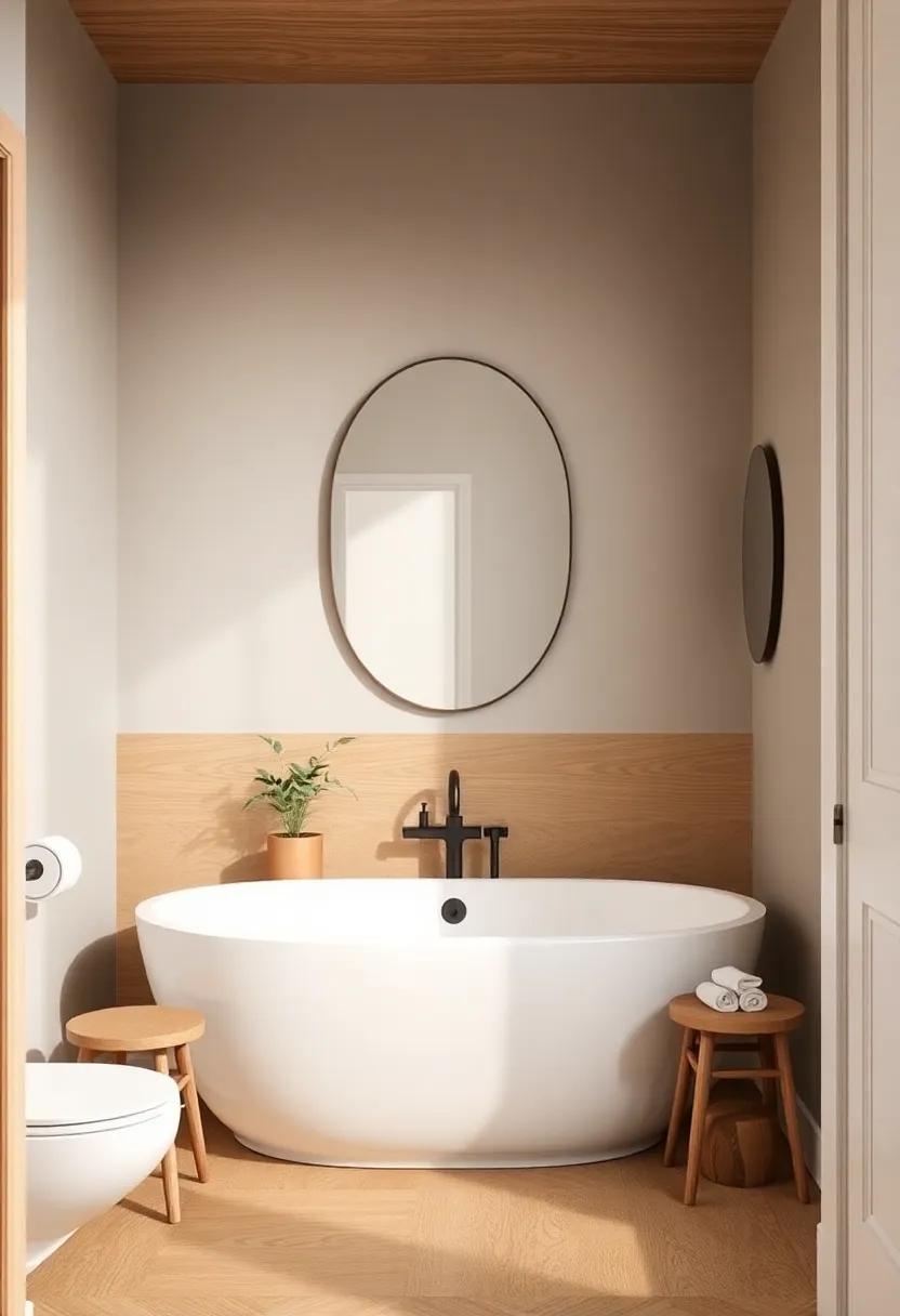 creating‍ Zones with ⁣Color⁢ and wood: Defining Spaces in Your Bathroom