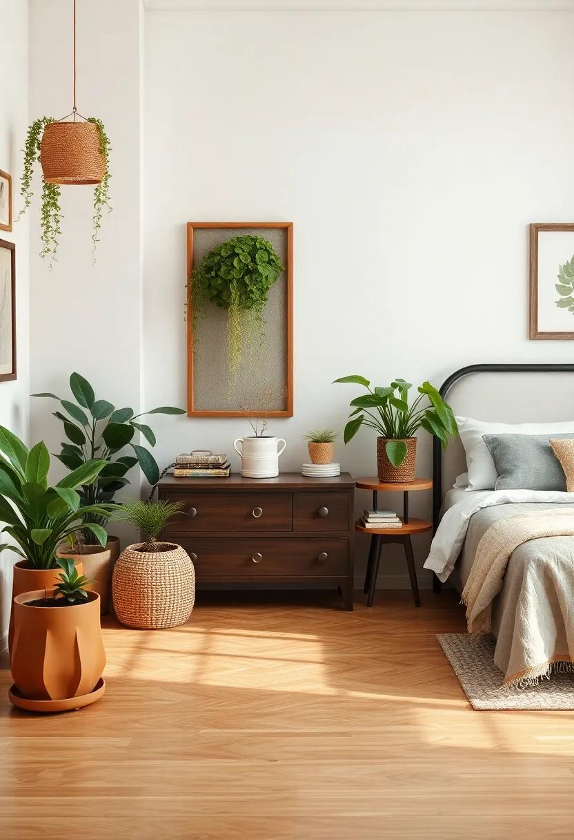 Incorporating Plants for a Lively,‌ Natural Vintage Atmosphere