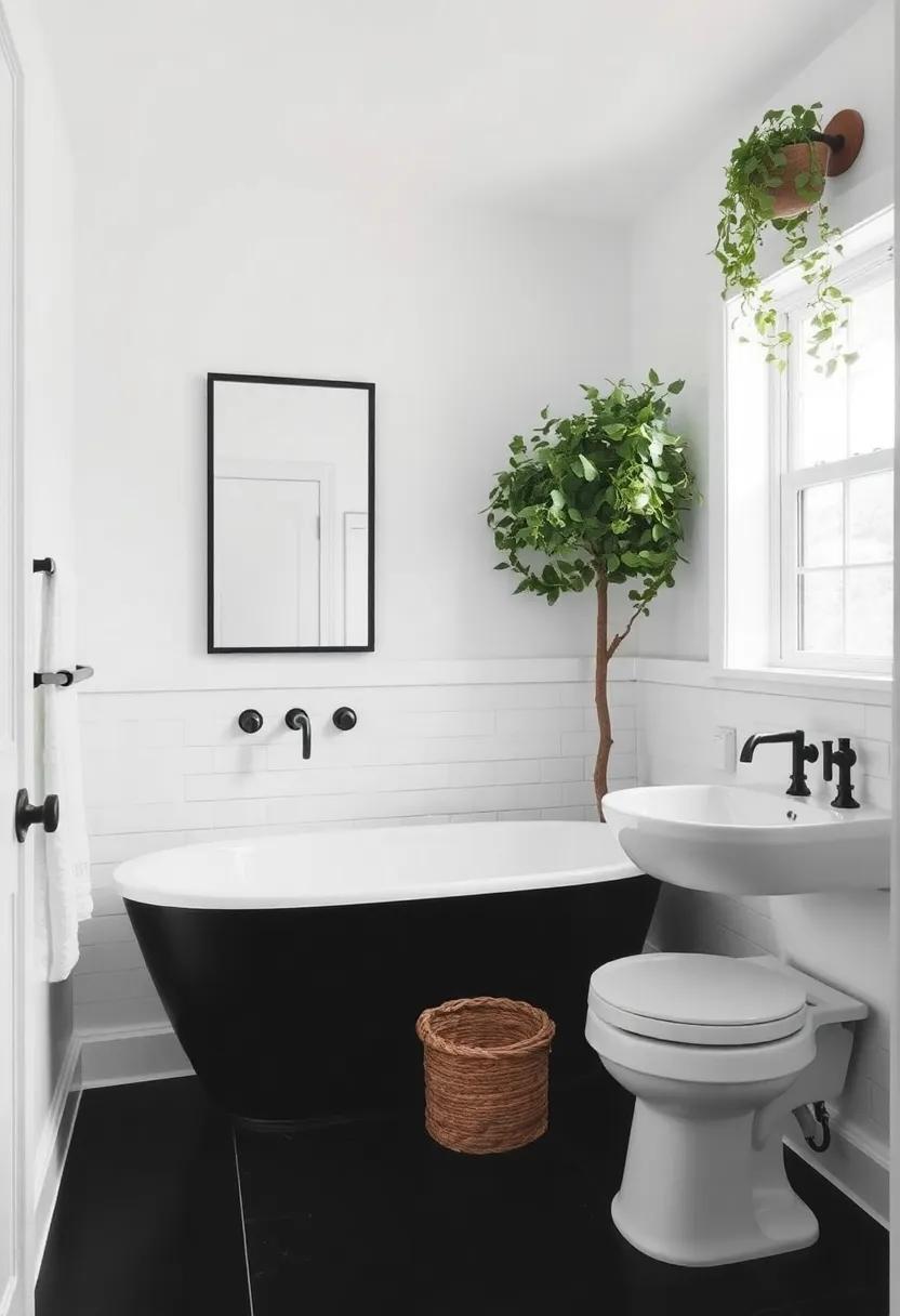 Incorporating Greenery⁤ to Freshen up Black and White Designs