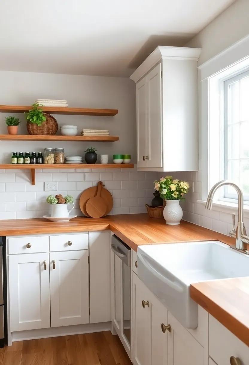 Integrating Butcher Block Countertops with Shabby Chic Decor Elements