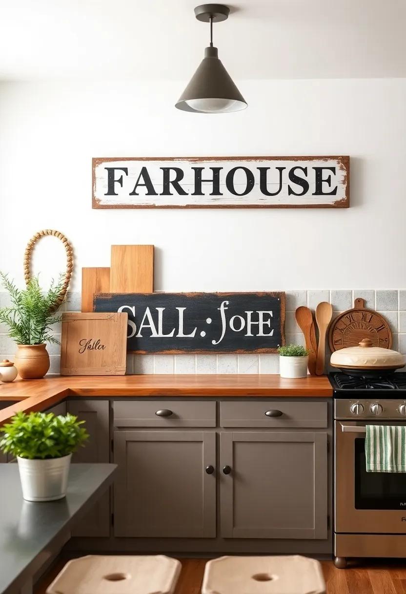 Inviting Vintage ⁢Signs and​ Wall Art Enhancing the Farmhouse Aesthetic