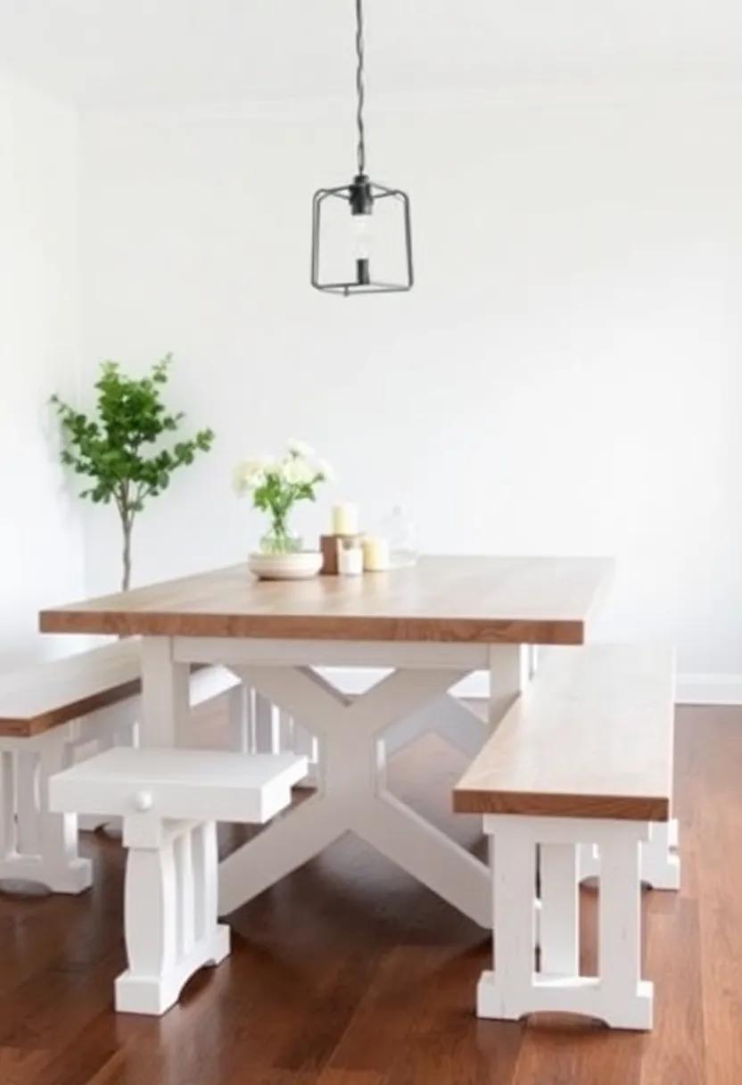 Mixing and Matching: How ⁣to Pair Your Farmhouse ⁤table with ‌Chic Benches