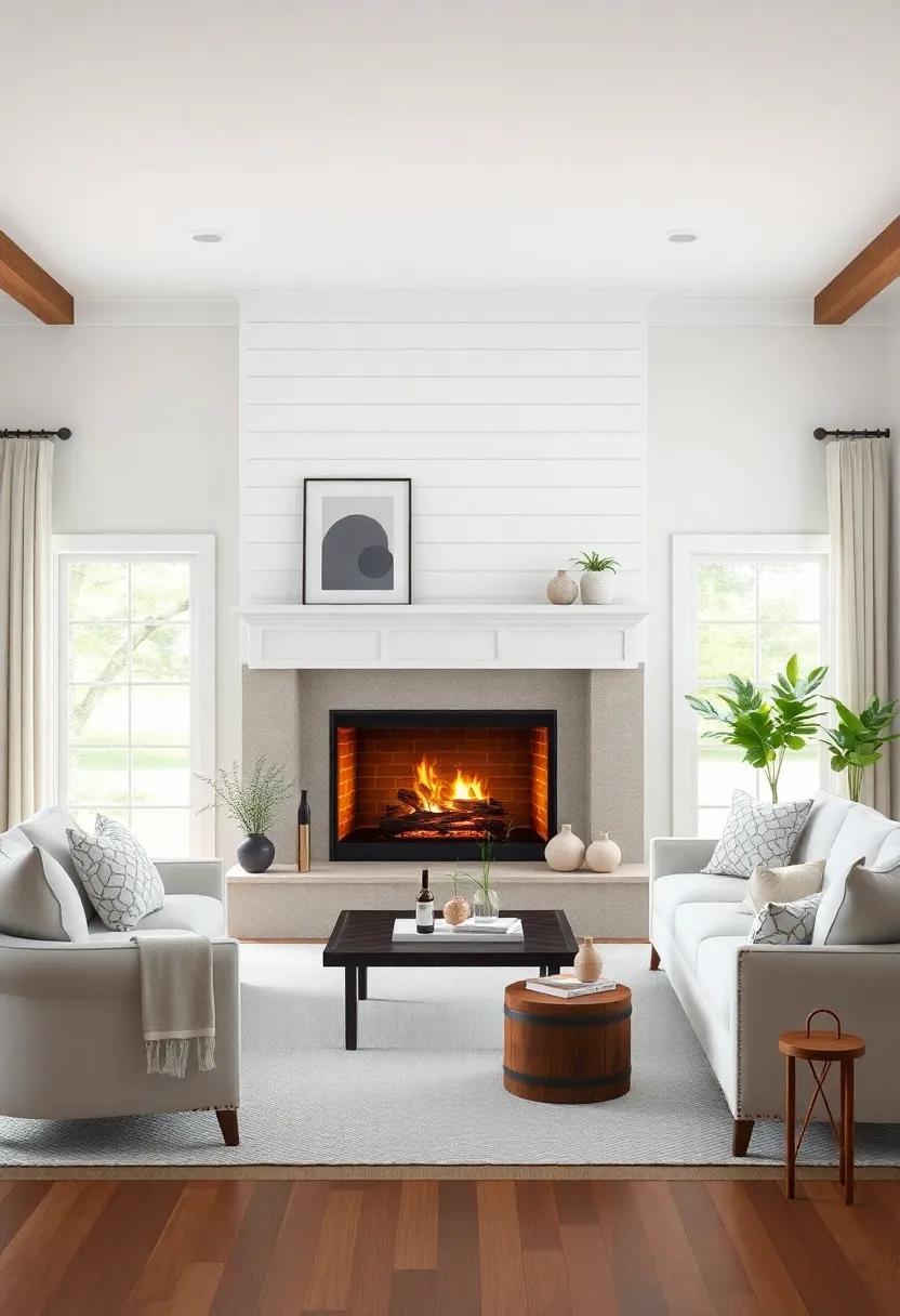 The​ Heart of the Home: Embracing a Stunning Fireplace as Focal Point